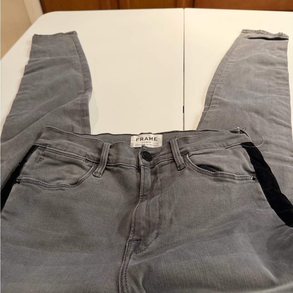 Frame Denim Men's Gray Skinny Jeans
